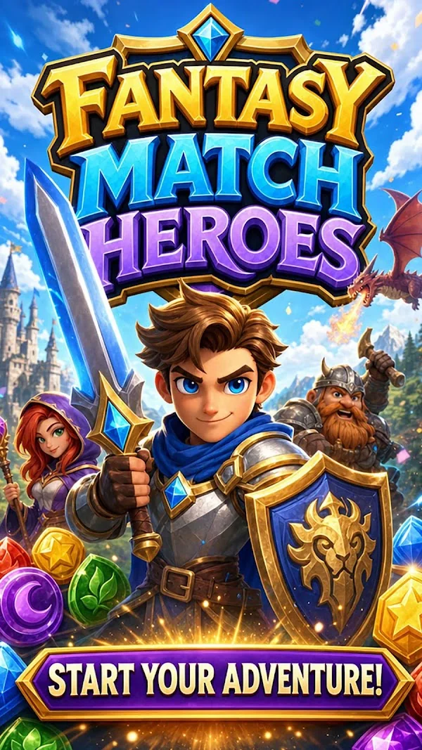 Fantasy Match Heroes gameplay preview