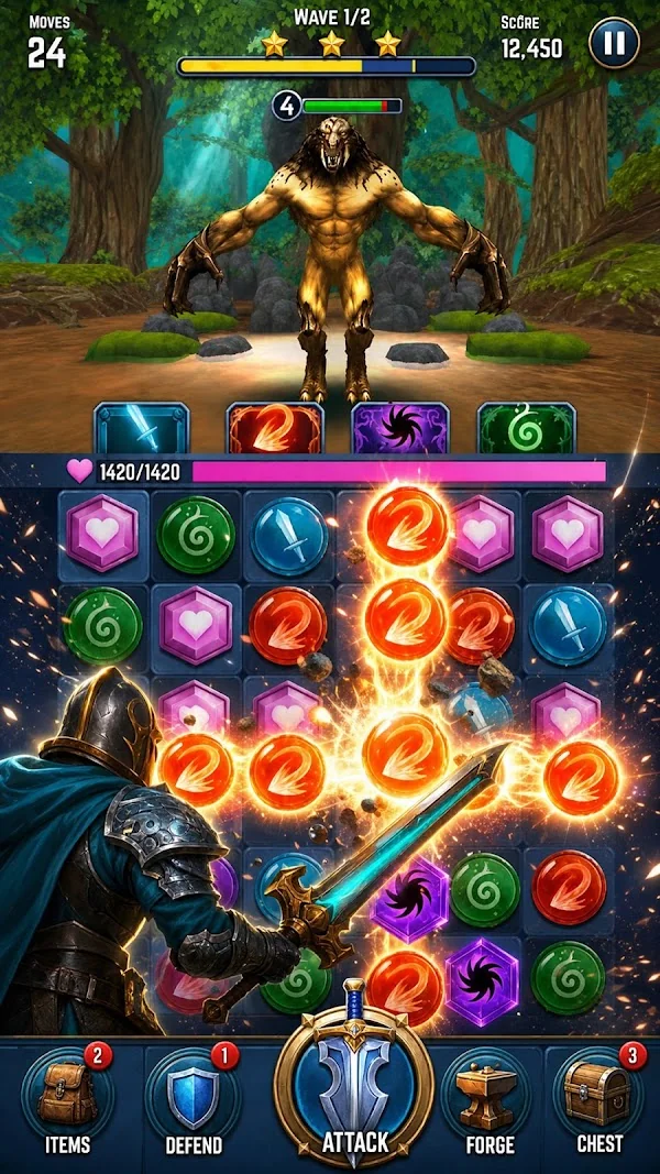 Monster Glory Match screenshot 2